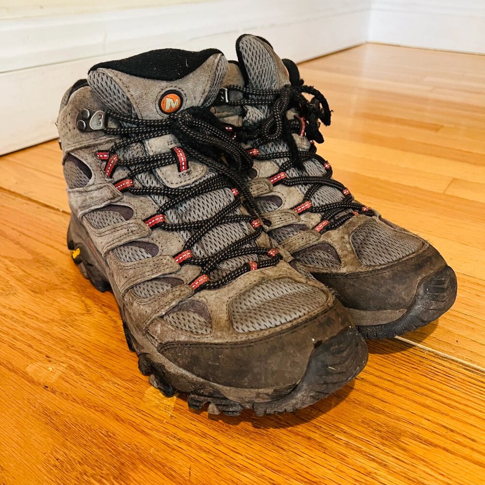 Merrell Moab Waterproof Mid Beluga Trail Hiking Boots Mens Size 11.5 - Picture 3 of 16